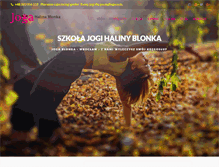 Tablet Screenshot of joga-blonka.pl